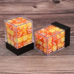 (Yellow+Orange) 12mm D6 block of 36 dice | Gear Gaming Bentonville