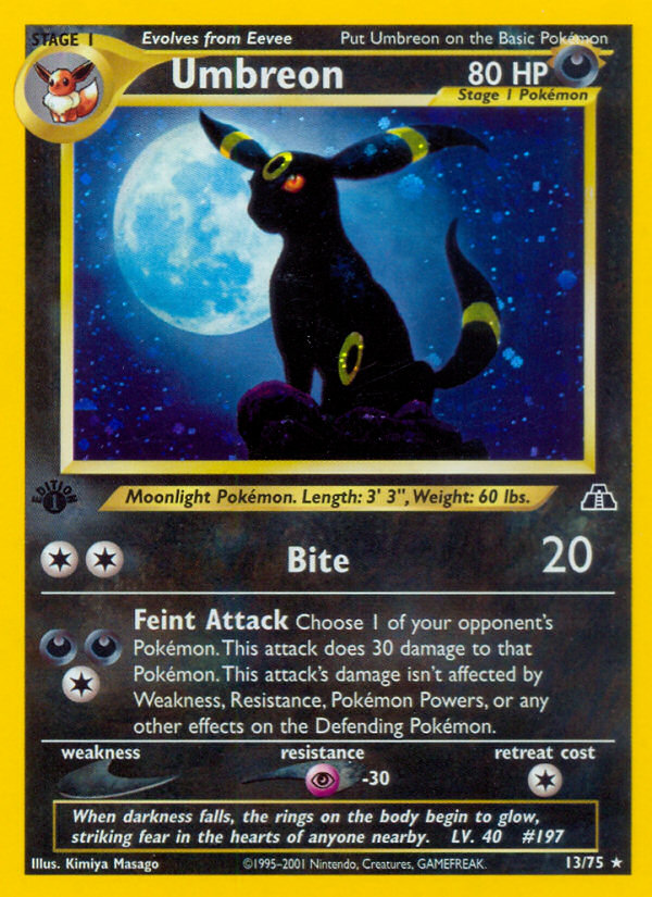 Umbreon (13/75) [Neo Discovery 1st Edition] | Gear Gaming Bentonville