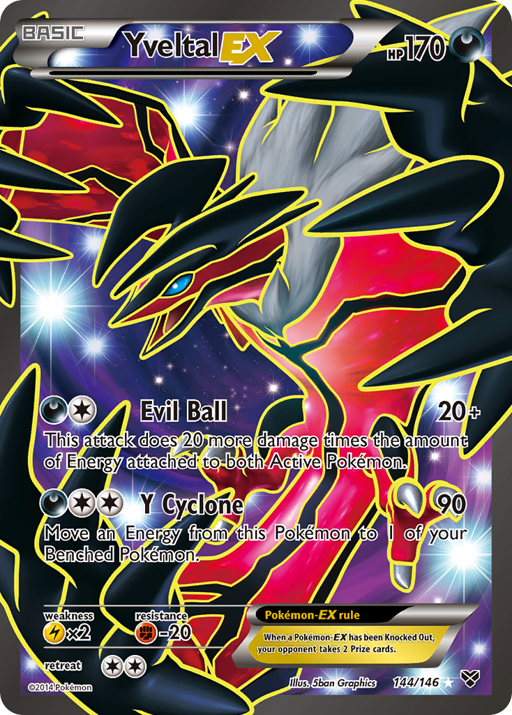 Yveltal EX (144/146) [XY: Base Set] | Gear Gaming Bentonville