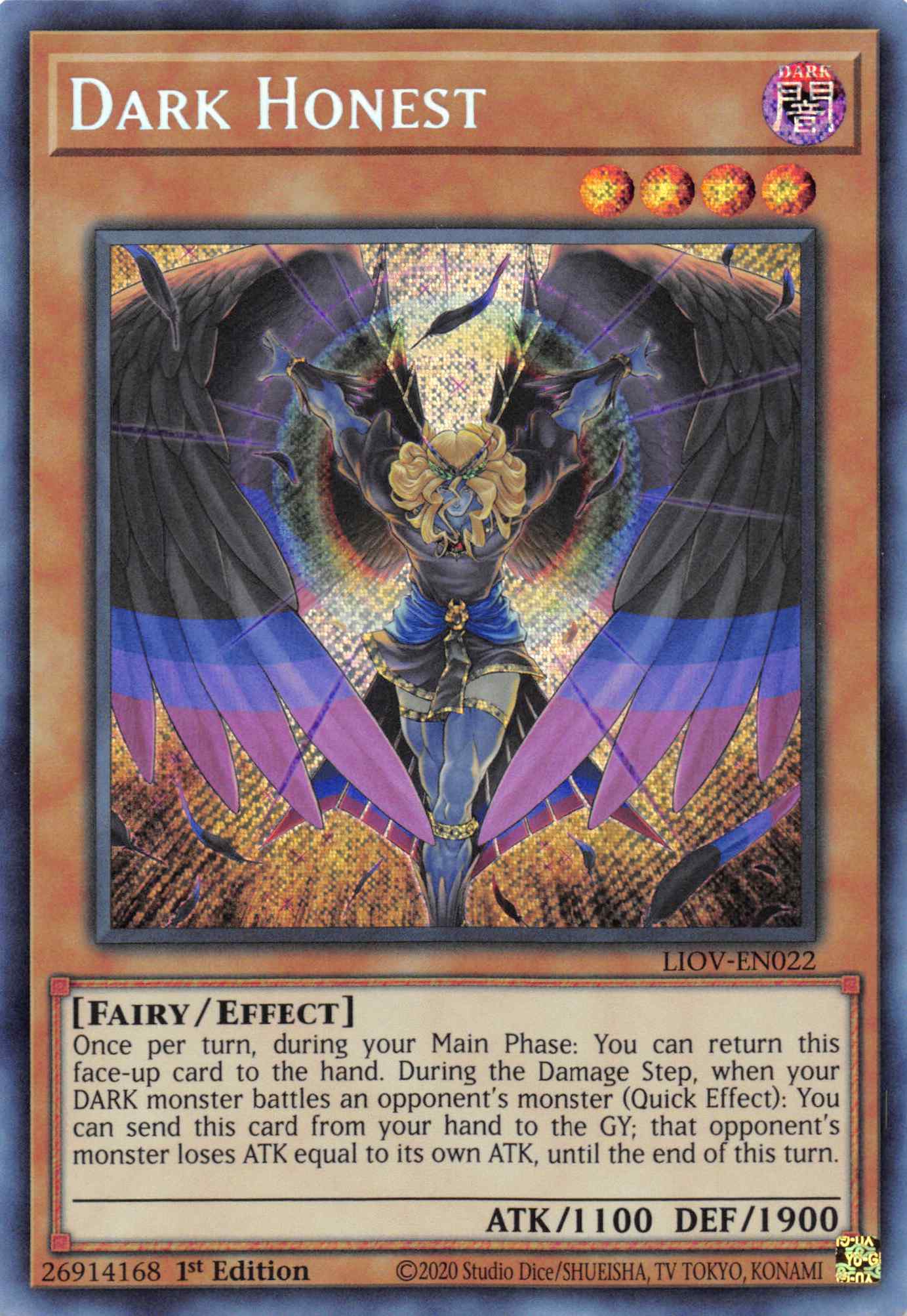 Dark Honest [LIOV-EN022] Secret Rare | Gear Gaming Bentonville