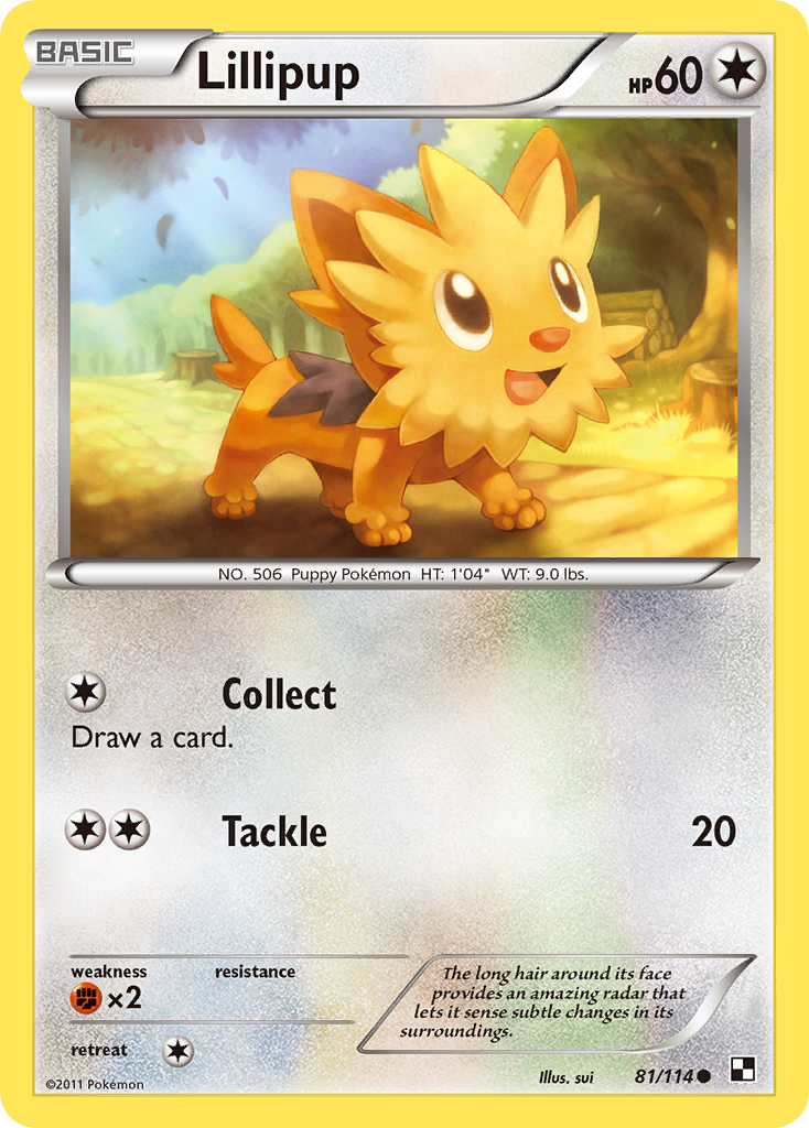 Lillipup (81/114) [Black & White: Base Set] | Gear Gaming Bentonville