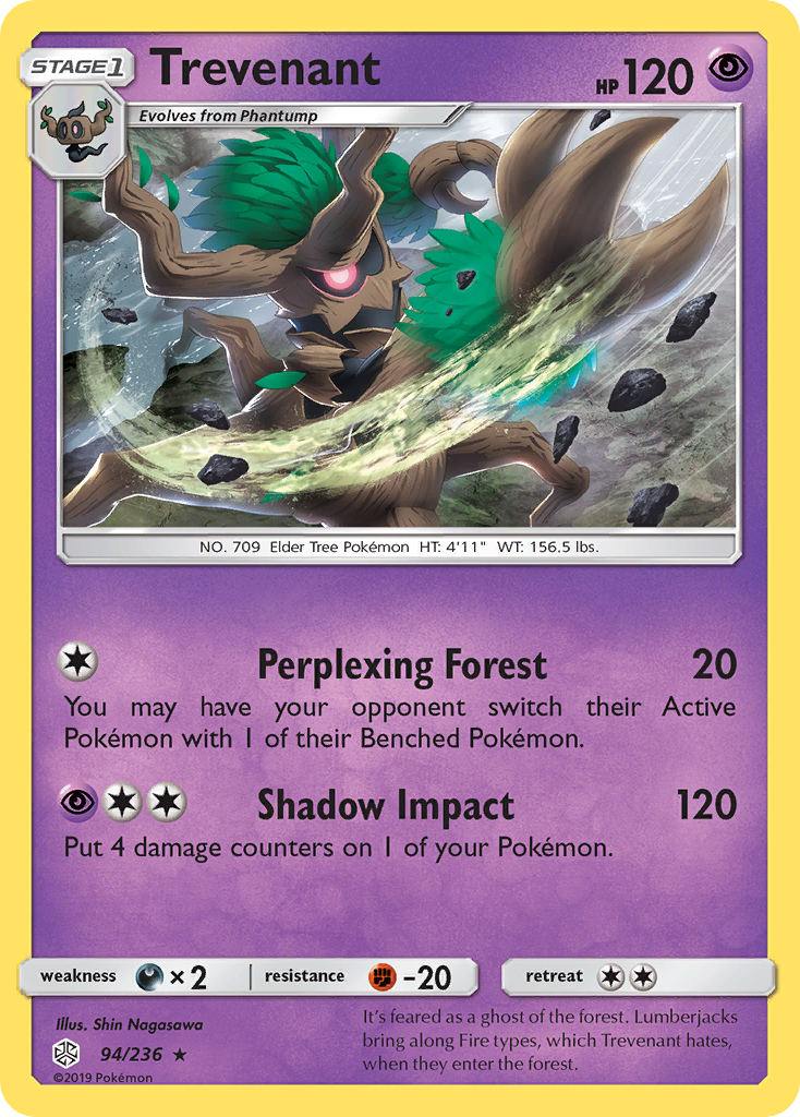 Trevenant (94/236) [Sun & Moon: Cosmic Eclipse] | Gear Gaming Bentonville