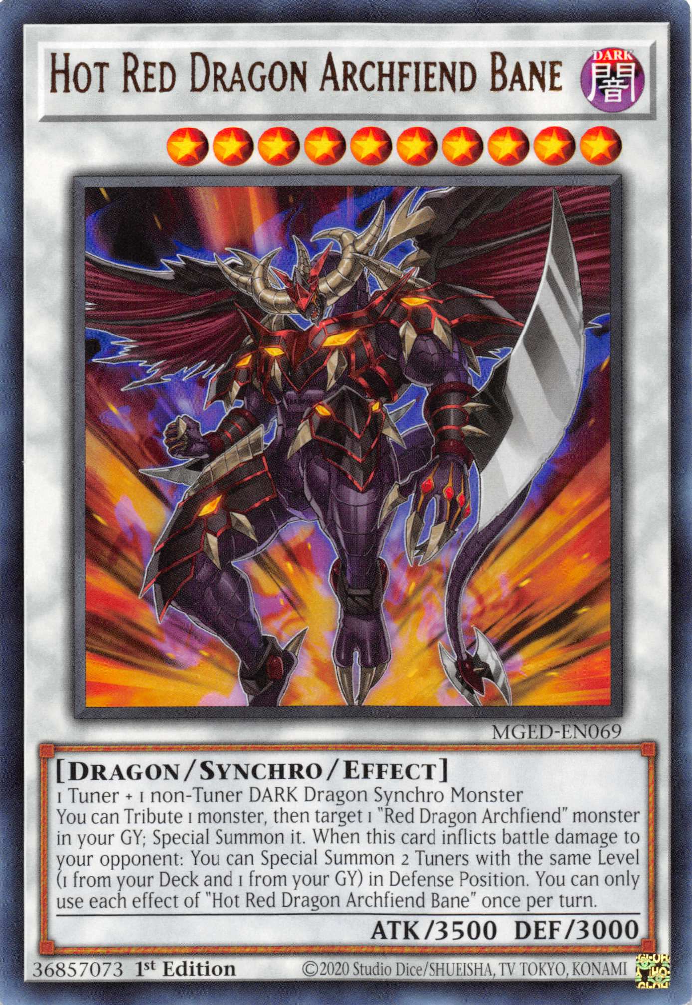 Hot Red Dragon Archfiend Bane [MGED-EN069] Rare | Gear Gaming Bentonville