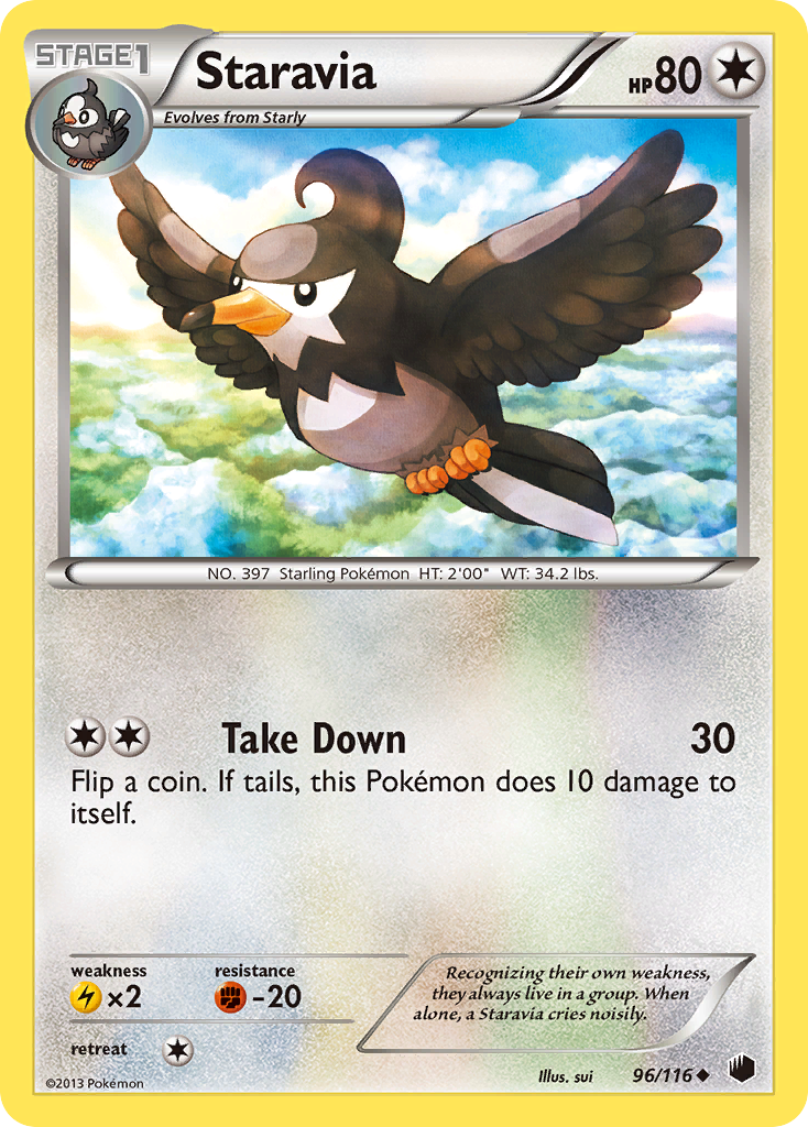 Staravia (96/116) [Black & White: Plasma Freeze] | Gear Gaming Bentonville