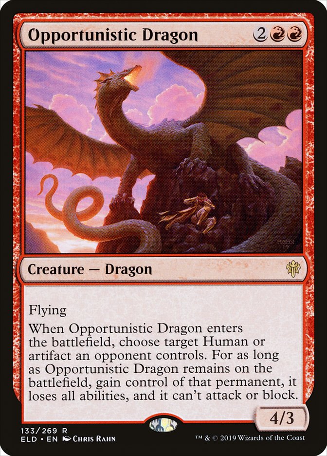 Opportunistic Dragon [Throne of Eldraine] | Gear Gaming Bentonville