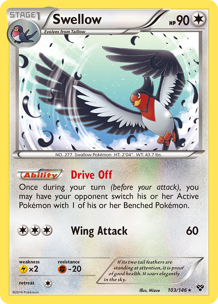 Swellow (103/146) [XY: Base Set] | Gear Gaming Bentonville