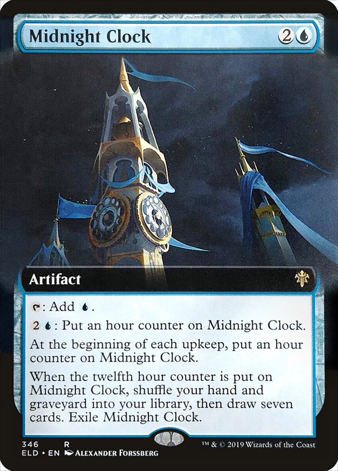 Midnight Clock (Extended Art) [Throne of Eldraine] | Gear Gaming Bentonville