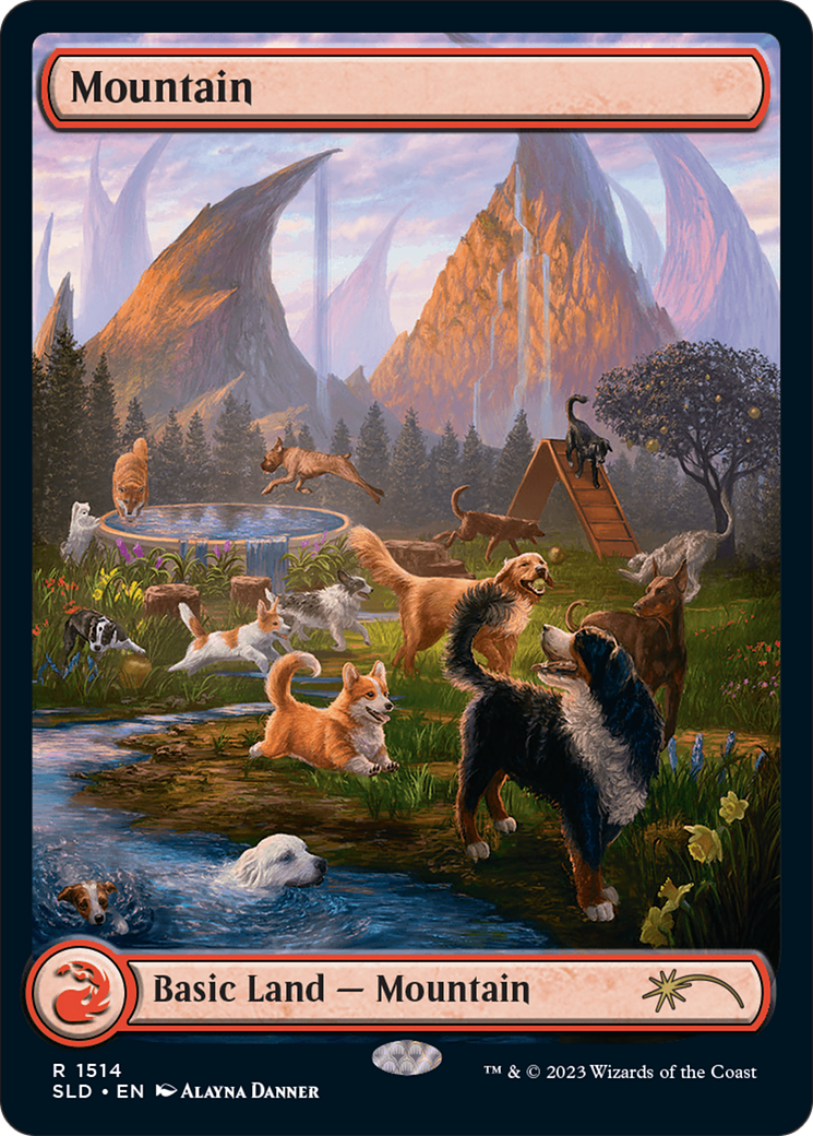 Mountain (1514) [Secret Lair Commander Deck: Raining Cats and Dogs] | Gear Gaming Bentonville