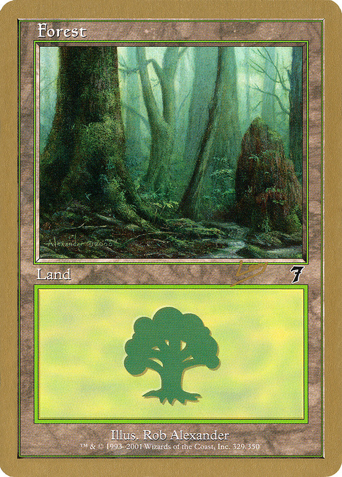 Forest (rl329) (Raphael Levy) [World Championship Decks 2002] | Gear Gaming Bentonville