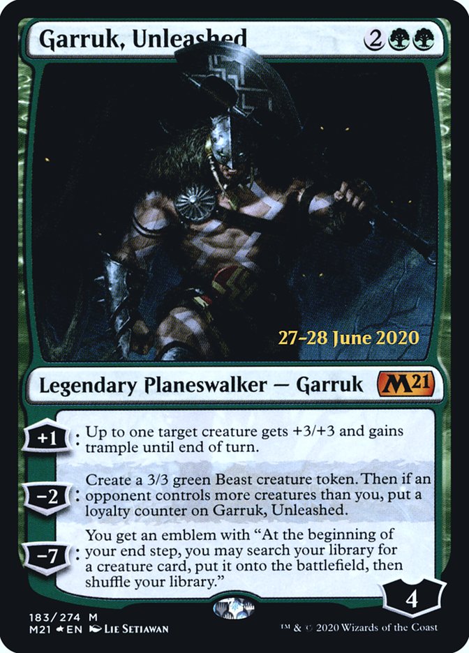 Garruk, Unleashed  [Core Set 2021 Prerelease Promos] | Gear Gaming Bentonville