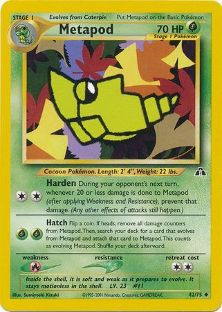 Metapod (42/75) [Neo Discovery Unlimited] | Gear Gaming Bentonville