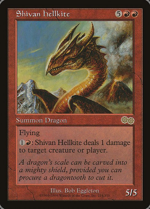 Shivan Hellkite [Urza's Saga] | Gear Gaming Bentonville