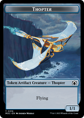 Thopter // Gold Double-Sided Token [March of the Machine Commander Tokens] | Gear Gaming Bentonville