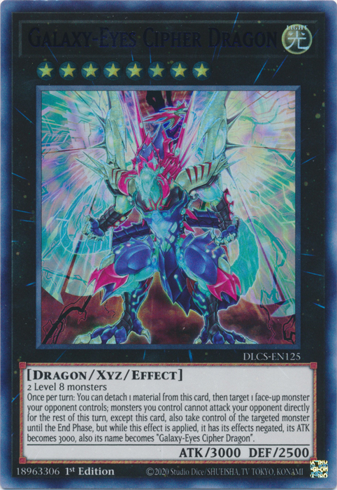 Galaxy-Eyes Cipher Dragon (Blue) [DLCS-EN125] Ultra Rare | Gear Gaming Bentonville