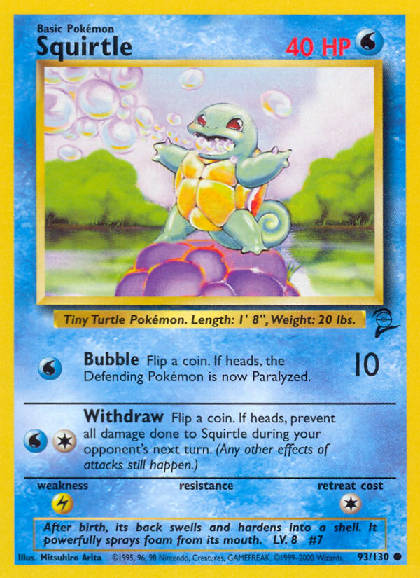 Squirtle (93/130) [Base Set 2] | Gear Gaming Bentonville