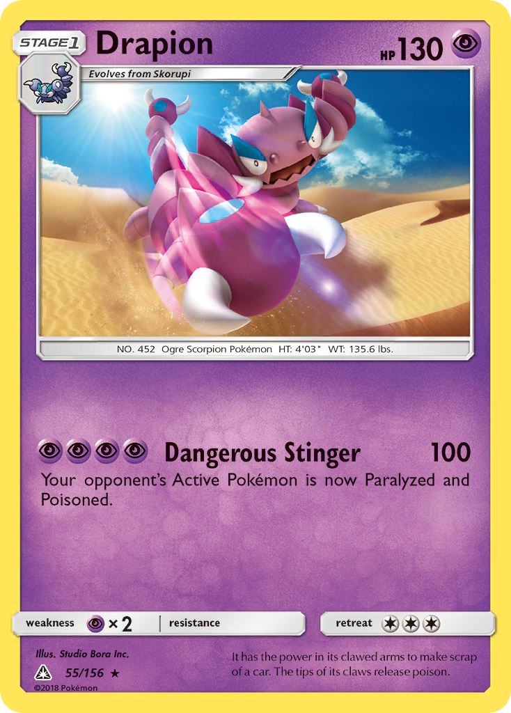 Drapion (55/156) [Sun & Moon: Ultra Prism] | Gear Gaming Bentonville