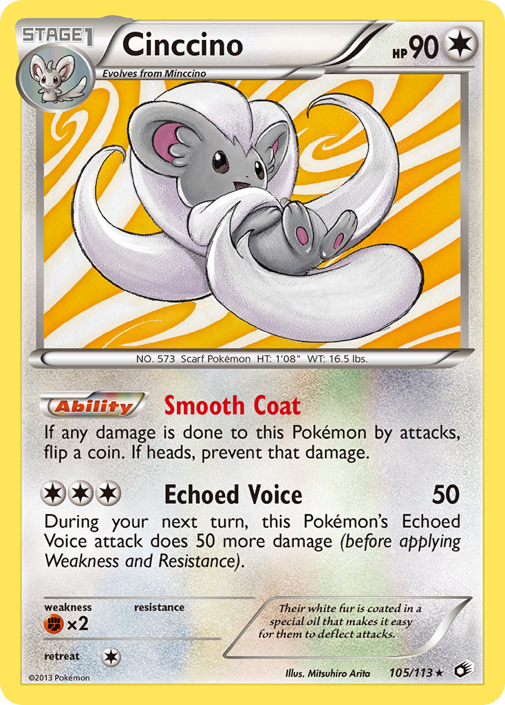 Cinccino (105/113) [Black & White: Legendary Treasures] | Gear Gaming Bentonville