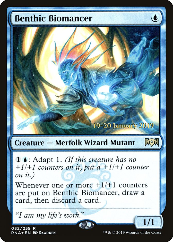 Benthic Biomancer [Ravnica Allegiance Prerelease Promos] | Gear Gaming Bentonville