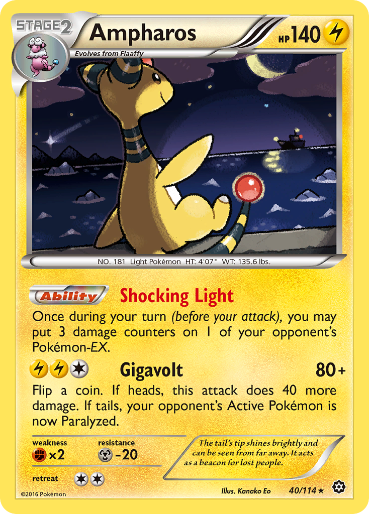 Ampharos (40/114) [XY: Steam Siege] | Gear Gaming Bentonville