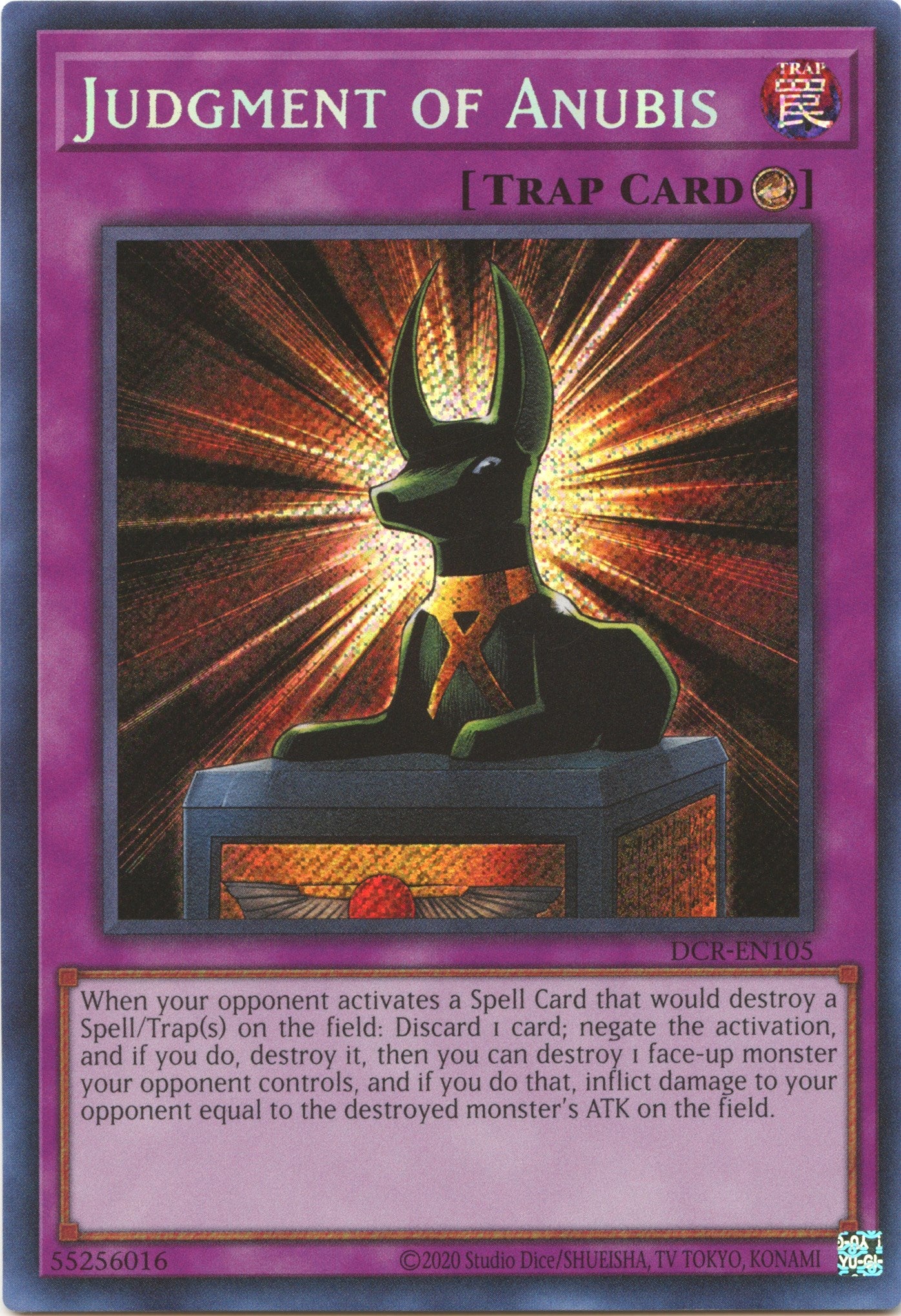 Judgment of Anubis (25th Anniversary) [DCR-EN105] Secret Rare | Gear Gaming Bentonville