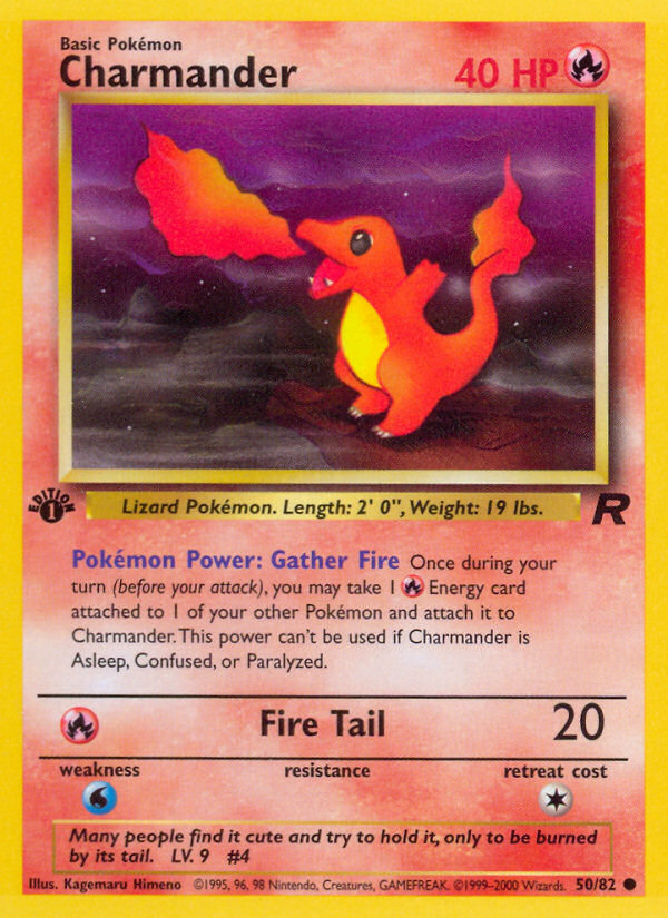 Charmander (50/82) [Team Rocket 1st Edition] | Gear Gaming Bentonville