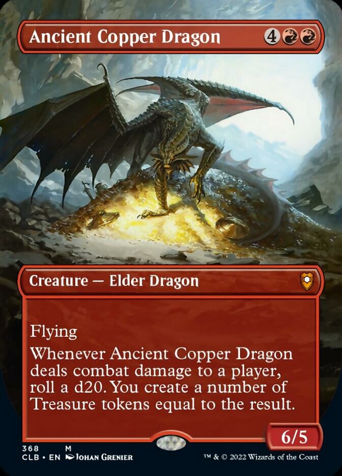 Ancient Copper Dragon (Borderless Alternate Art) [Commander Legends: Battle for Baldur's Gate] | Gear Gaming Bentonville