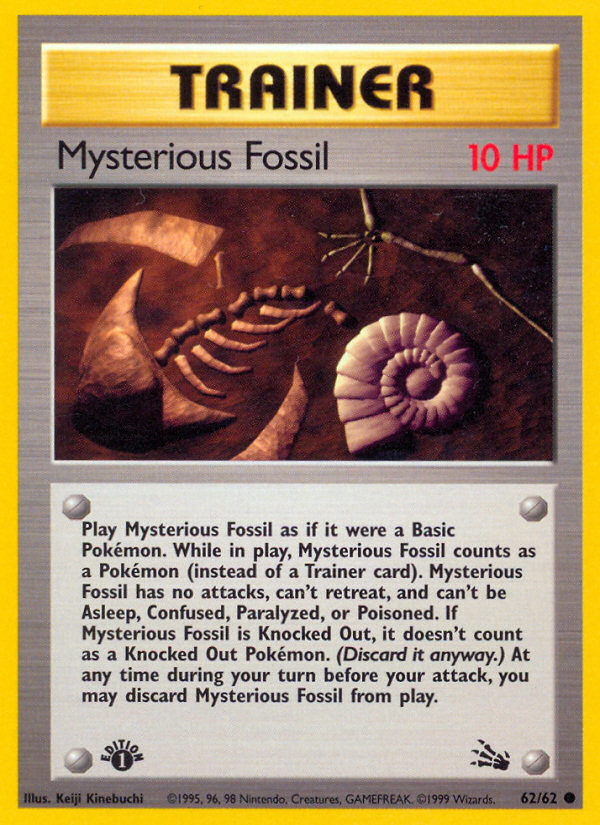 Mysterious Fossil (62/62) [Fossil 1st Edition] | Gear Gaming Bentonville