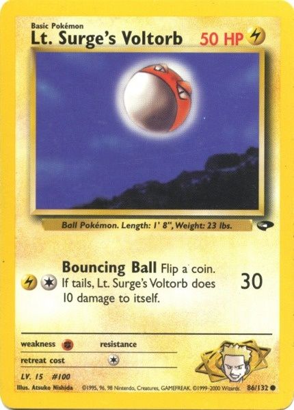 Lt. Surge's Voltorb (86/132) [Gym Challenge Unlimited] | Gear Gaming Bentonville