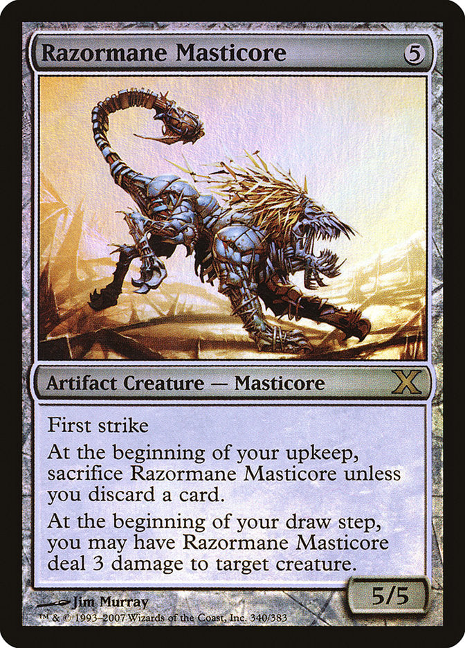 Razormane Masticore (Premium Foil) [Tenth Edition] | Gear Gaming Bentonville