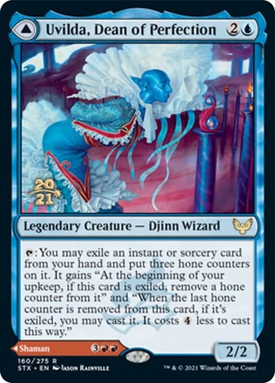 Uvilda, Dean of Perfection // Nassari, Dean of Expression [Strixhaven: School of Mages Prerelease Promos] | Gear Gaming Bentonville