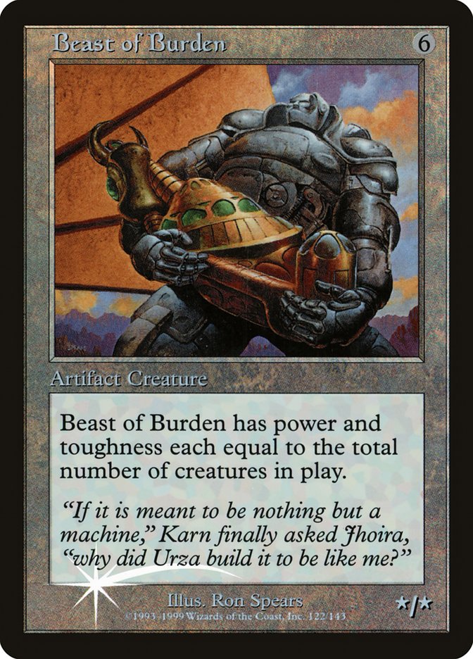 Beast of Burden (Misprinted) [Urza's Legacy Promos] | Gear Gaming Bentonville