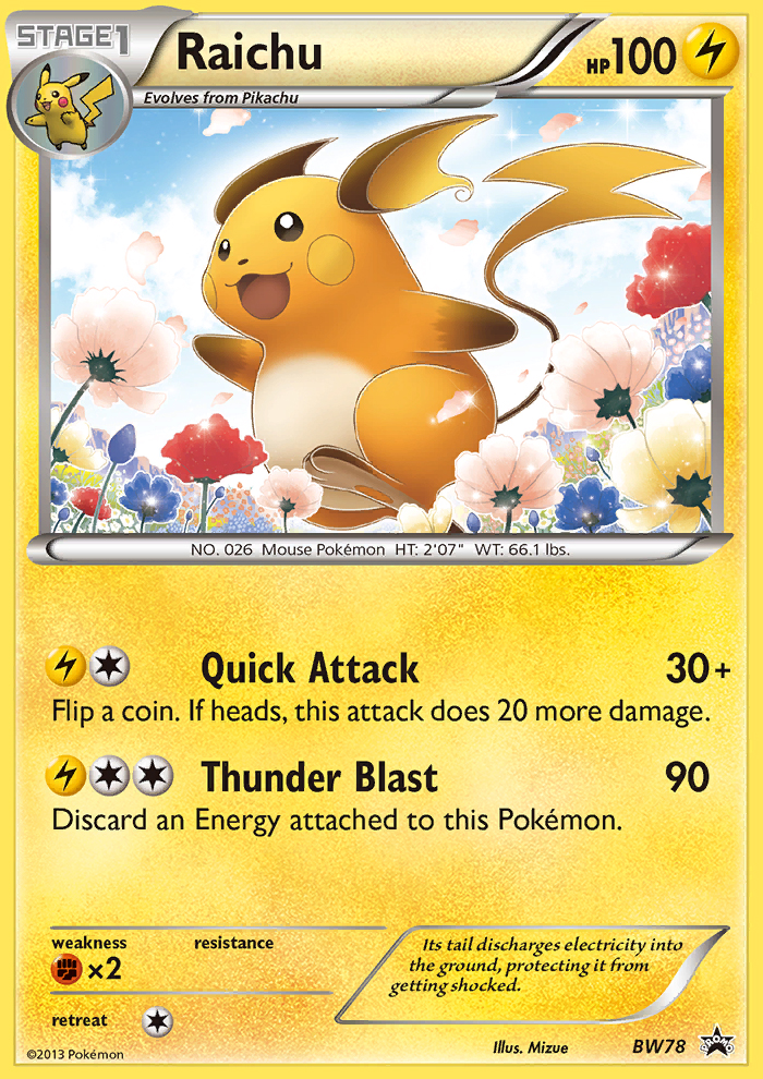 Raichu (BW78) [Black & White: Black Star Promos] | Gear Gaming Bentonville