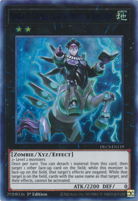 Number 45: Crumble Logos the Prophet of Demolition (Blue) [DLCS-EN119] Ultra Rare | Gear Gaming Bentonville