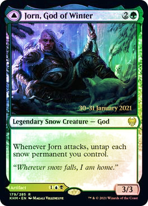 Jorn, God of Winter // Kaldring, the Rimestaff   [Kaldheim Prerelease Promos] | Gear Gaming Bentonville