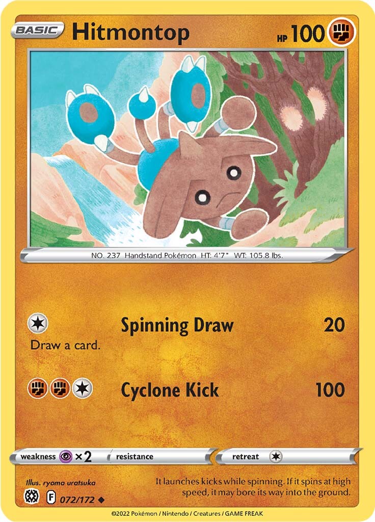 Hitmontop (072/172) [Sword & Shield: Brilliant Stars] | Gear Gaming Bentonville