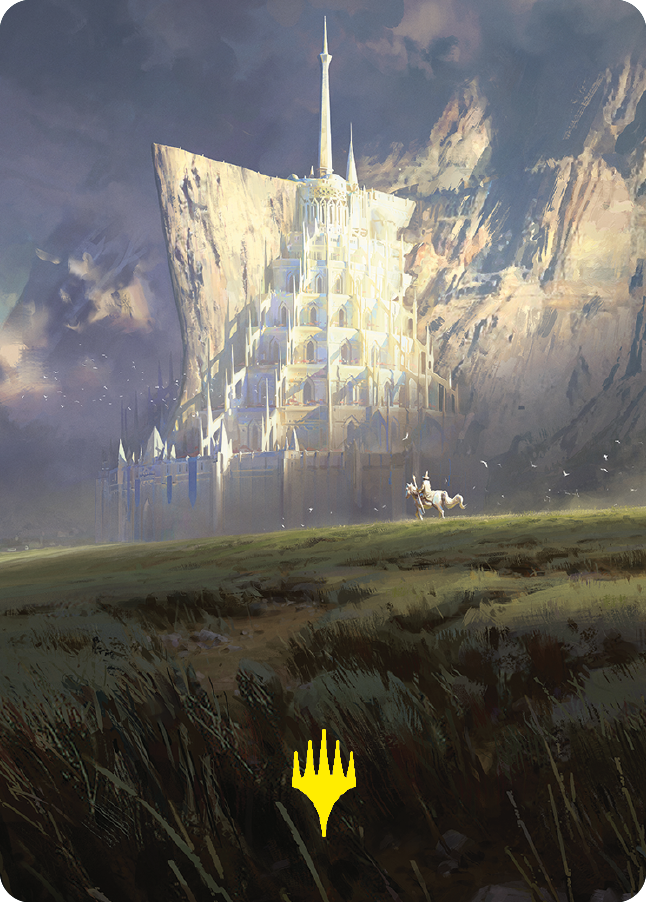 Minas Tirith Art Card (Gold-Stamped Signature) [The Lord of the Rings: Tales of Middle-earth Art Series] | Gear Gaming Bentonville