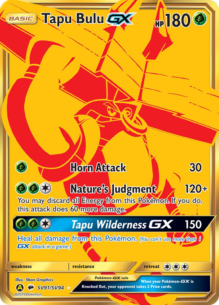 Tapu Bulu GX (SV91/SV94) [Sun & Moon: Hidden Fates - Shiny Vault] | Gear Gaming Bentonville