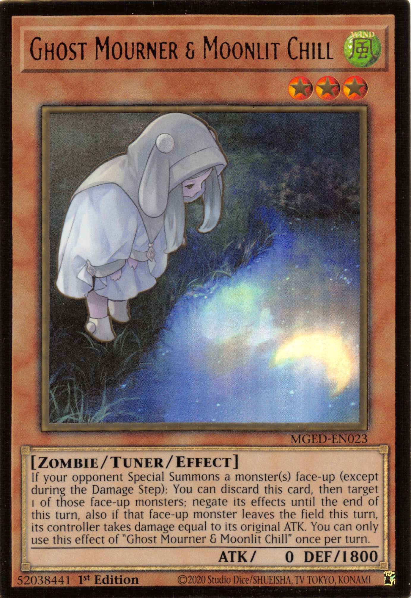 Ghost Mourner & Moonlit Chill (Alternate Art) [MGED-EN023] Gold Rare | Gear Gaming Bentonville