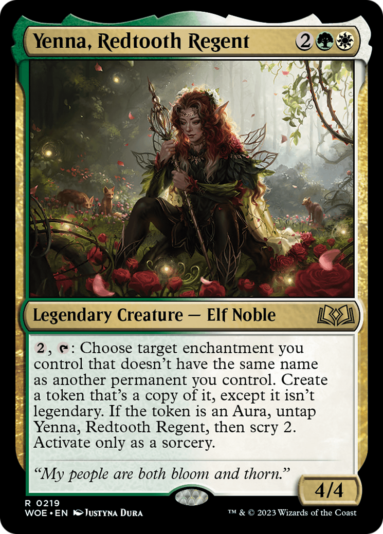 Yenna, Redtooth Regent [Wilds of Eldraine Prerelease Promos] | Gear Gaming Bentonville