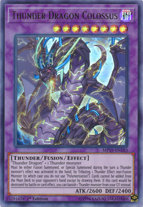 Thunder Dragon Colossus [MP19-EN183] Ultra Rare | Gear Gaming Bentonville