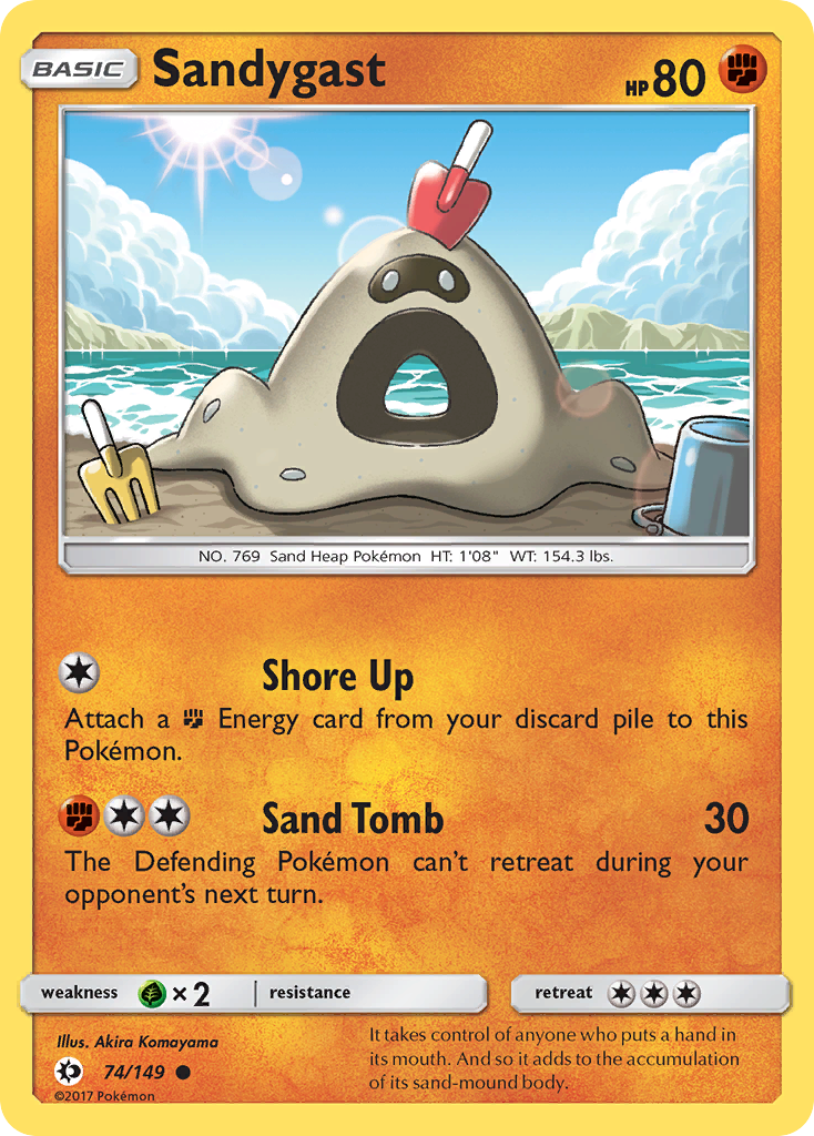 Sandygast (74/149) [Sun & Moon: Base Set] | Gear Gaming Bentonville