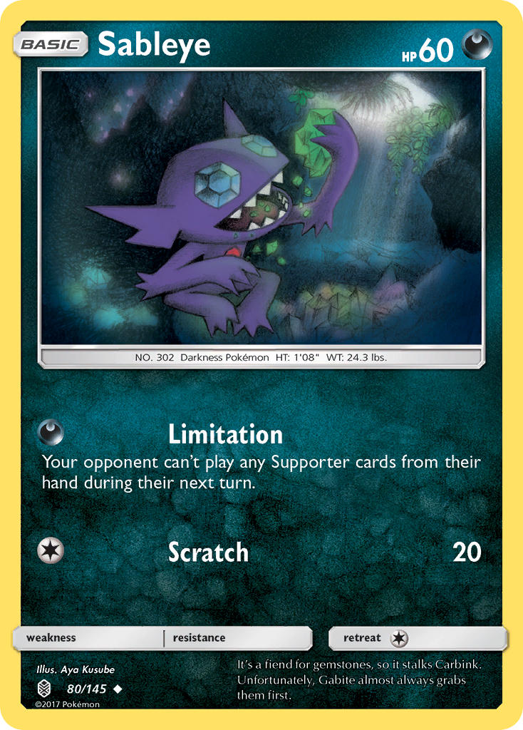 Sableye (80/145) [Sun & Moon: Guardians Rising] | Gear Gaming Bentonville