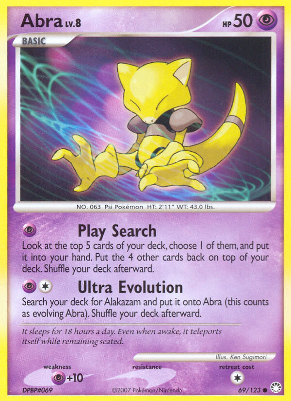 Abra (69/123) [Diamond & Pearl: Mysterious Treasures] | Gear Gaming Bentonville