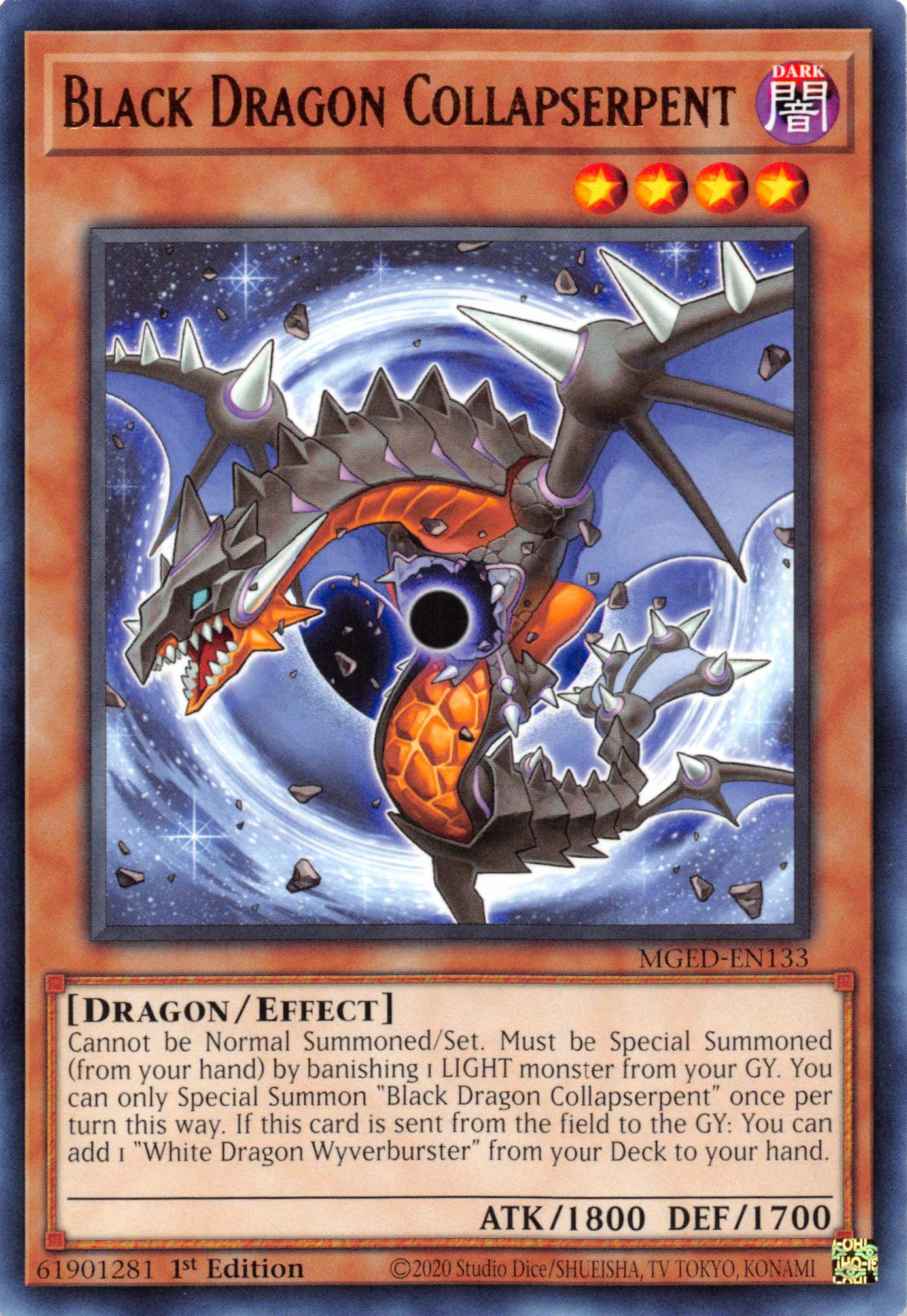 Black Dragon Collapserpent [MGED-EN133] Rare | Gear Gaming Bentonville