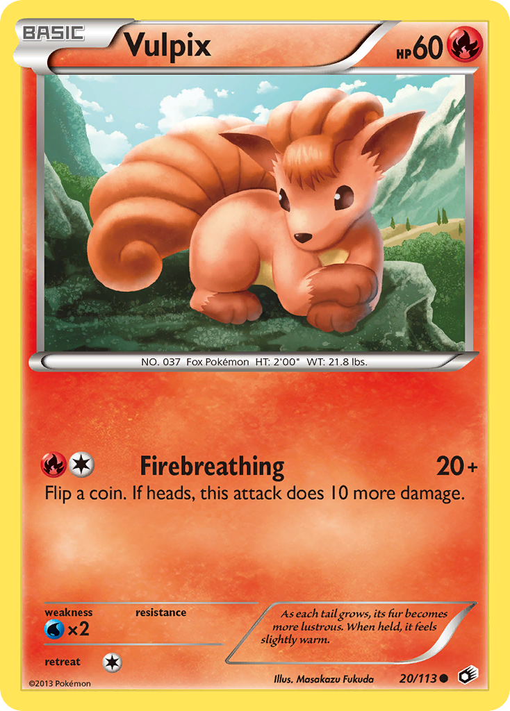 Vulpix (20/113) [Black & White: Legendary Treasures] | Gear Gaming Bentonville