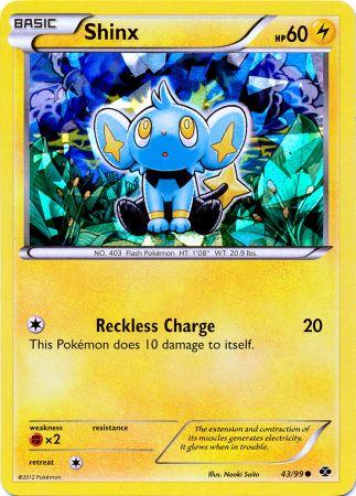 Shinx (43/99) (Cracked Ice Holo) (Blister Exclusive) [Black & White: Next Destinies] | Gear Gaming Bentonville