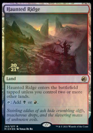 Haunted Ridge [Innistrad: Midnight Hunt Prerelease Promos] | Gear Gaming Bentonville