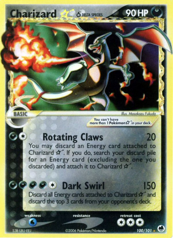 Charizard Star (100/101) (Delta Species) [EX: Dragon Frontiers] | Gear Gaming Bentonville