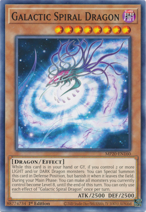 Galactic Spiral Dragon [MP20-EN160] Common | Gear Gaming Bentonville