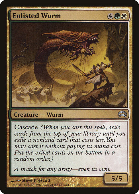 Enlisted Wurm [Planechase 2012] | Gear Gaming Bentonville